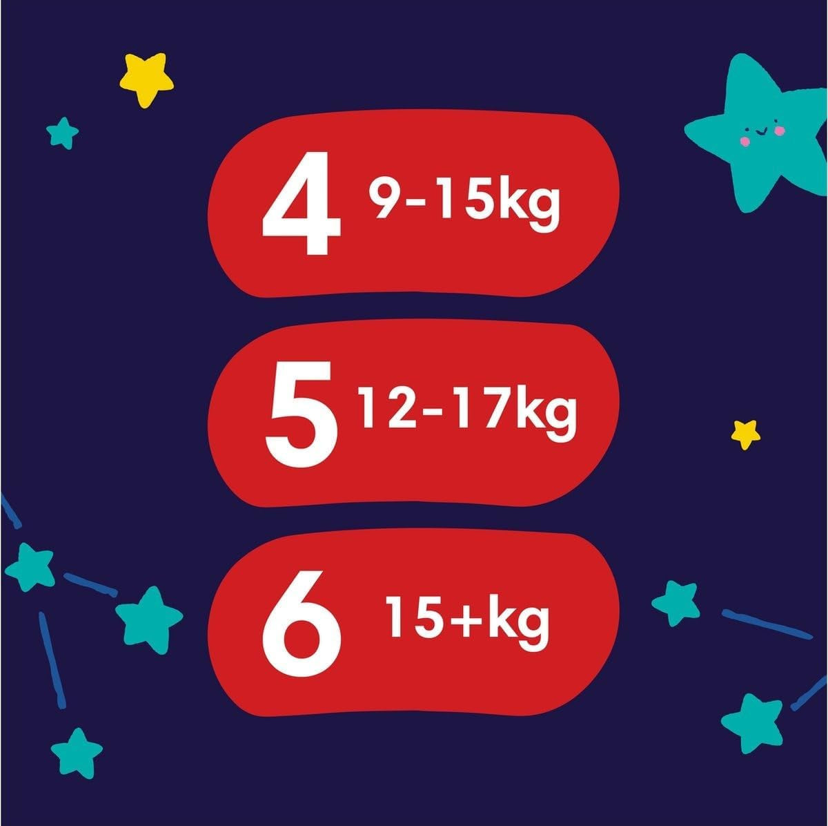 Pampers - Halkfria babynattbyxor - Storlek 6 - Liten förpackning - 30 stycken - 15+ kg