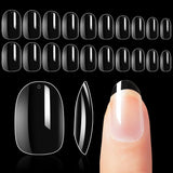 Makartt akryl nagelhållare, magnetisk nagelhållare, nagelhållare, transparent rosa nagelhållare med 48 självhäftande spackel
