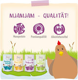 MjAMjAM - Premium Wet Cat Food - Kyckling Wellness Pack 12-pack (12 x 125 g) Spannmålsfri med extra kött