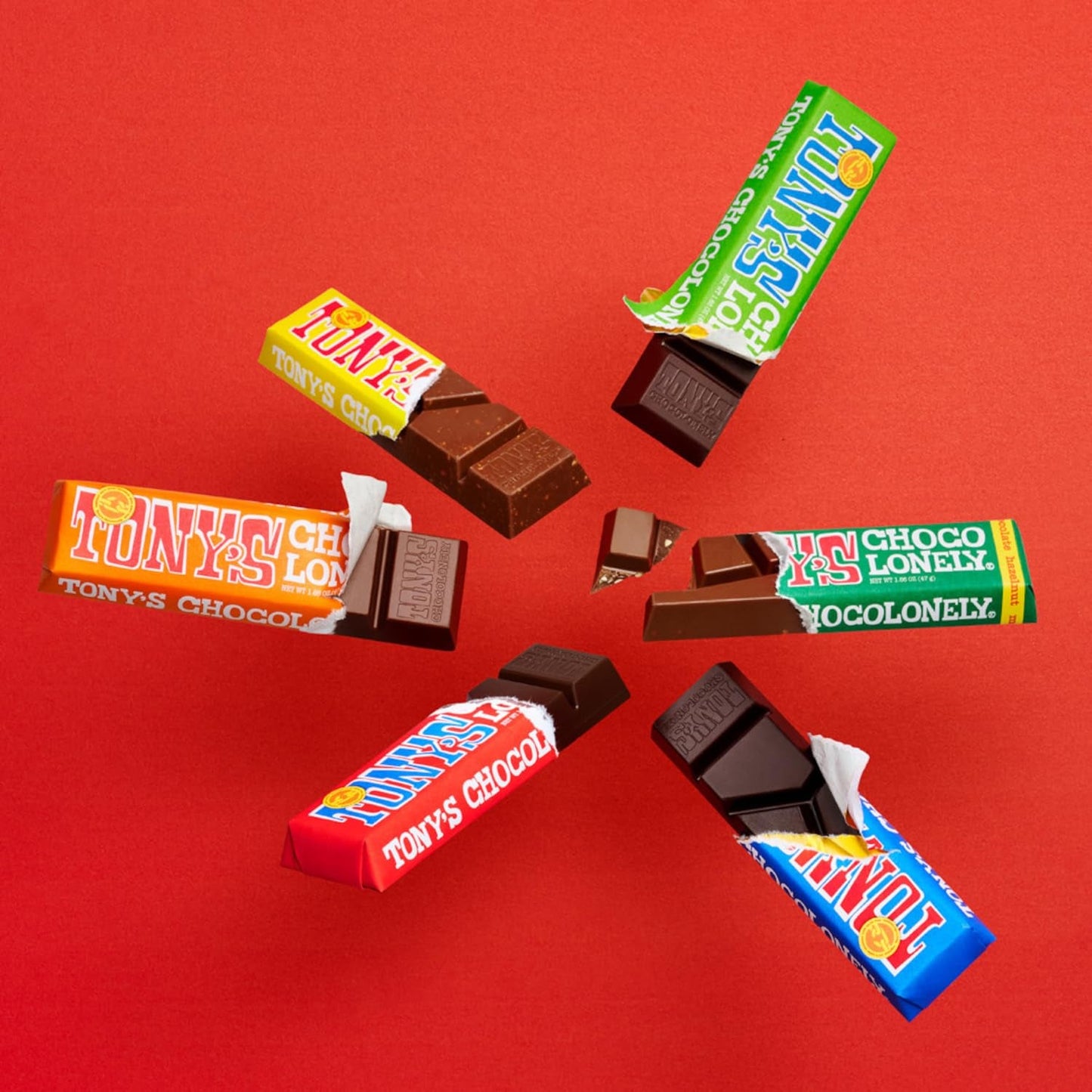 Tony's Chocolonely, mjölkchoklad med kola och havssalt 47g