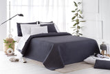 Todocama Fine Boutique överkast med pikémönster, för vår, sommar, höst och vinter, 100% supermjuk mikrofiber, multifunktionell filt, 140/150/160-250 X 260 cm, ljusgrå Sängar och filtar Besuche den Todocama-Store Mörkgrå 200 X 260