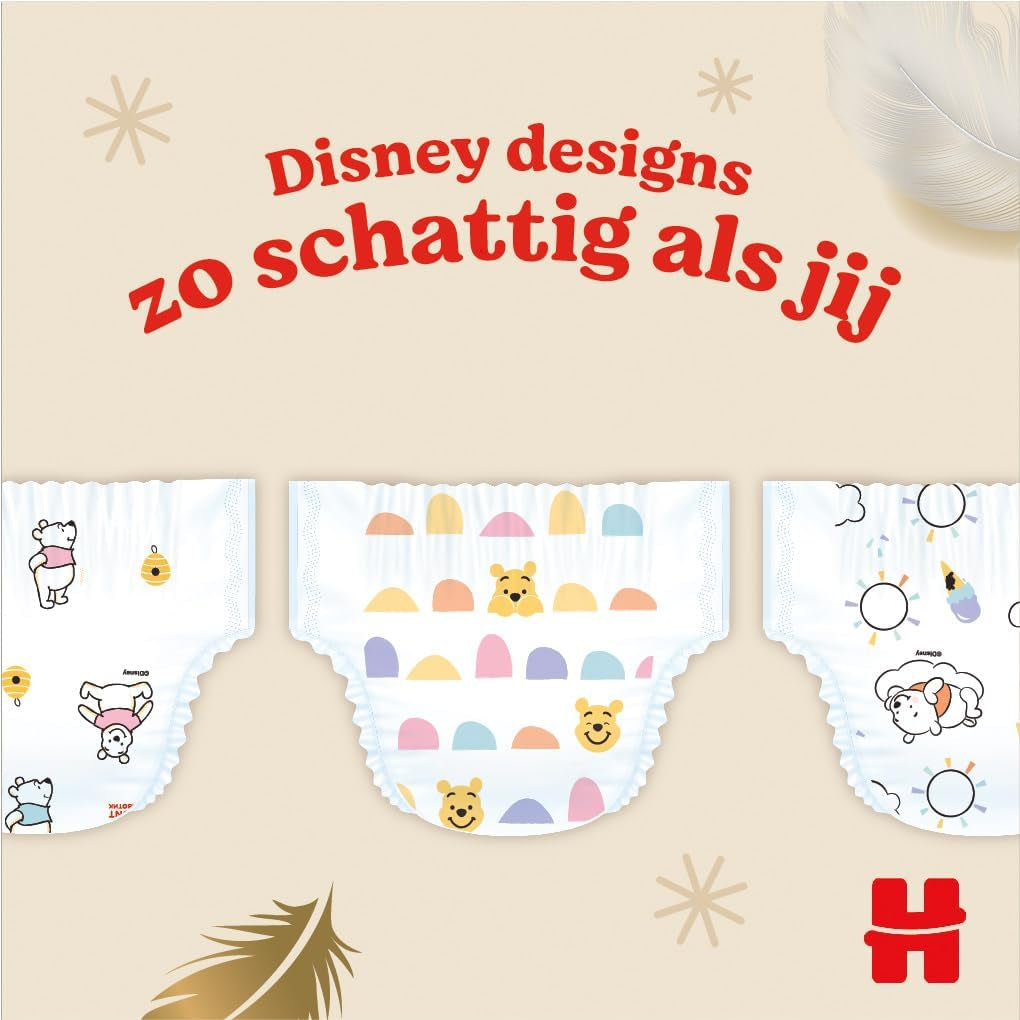 Huggies Extra Care Babyblöjor, storlek 2 (3-6 kg), Superabsorberande, Disney Design, Bulk Pack, 160