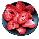 '- 150 g 100% naturliga och rena frystorkade jordgubbar - Skivade torkade jordgubbar - Frystorkade torkade frukter utan tillsatt socker - Osötade jordgubbschips Torkade produkter Naty Shop 150 G Jordgubbar