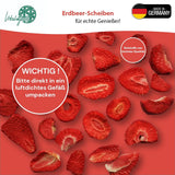 '- 150 g 100 % naturliga och rena frystorkade jordgubbar - Skivade torkade jordgubbar - Frystorkade torkade frukter utan tillsatt socker - Osötade jordgubbschips Torkade produkter Naty Shop