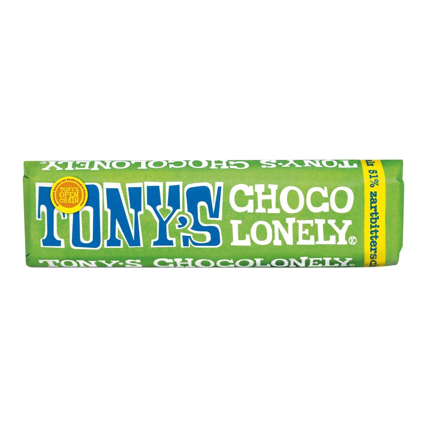 Tony's Chocolonely, mjölkchoklad med kola och havssalt 47g