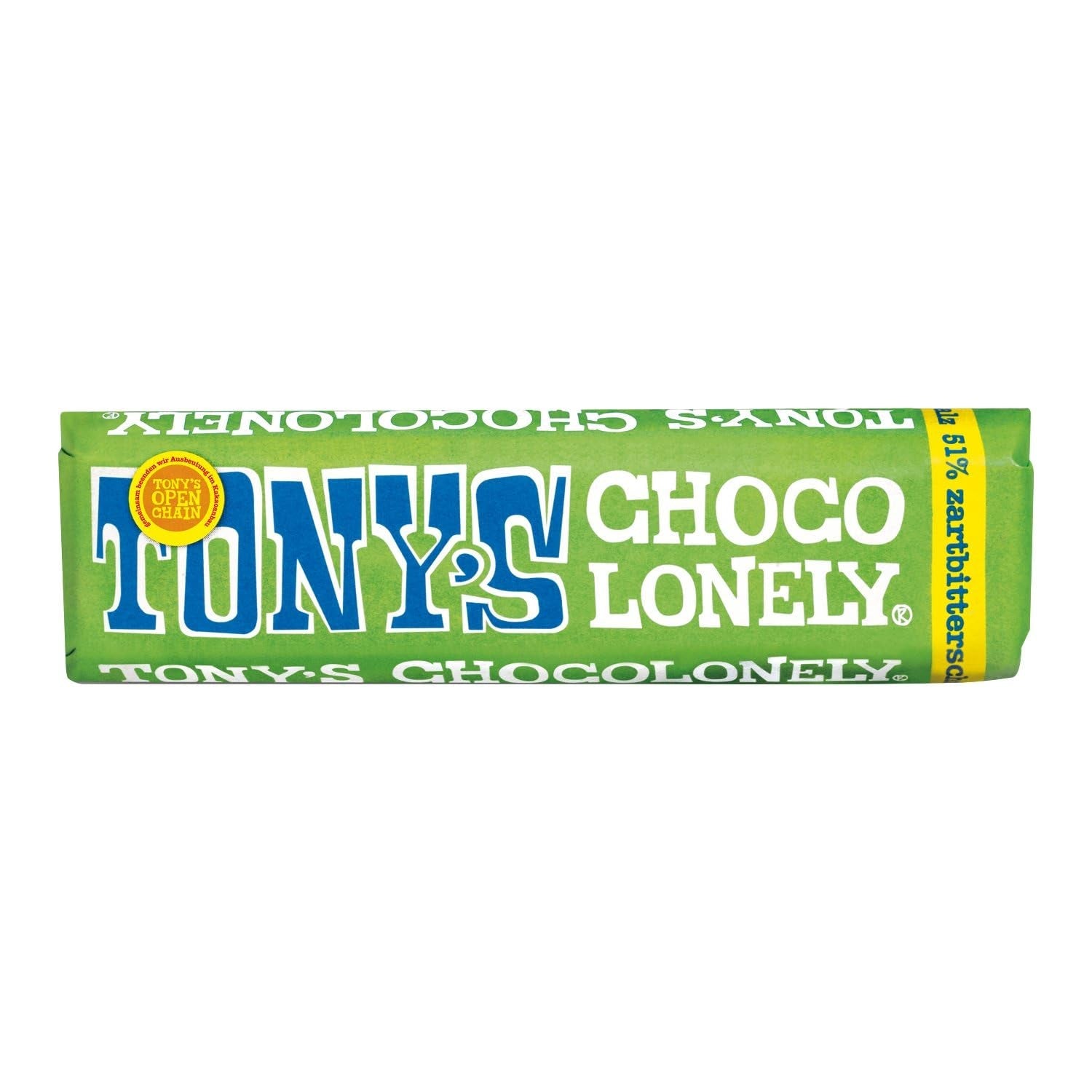 Tony's Chocolonely, mjölkchoklad med kola och havssalt 47g
