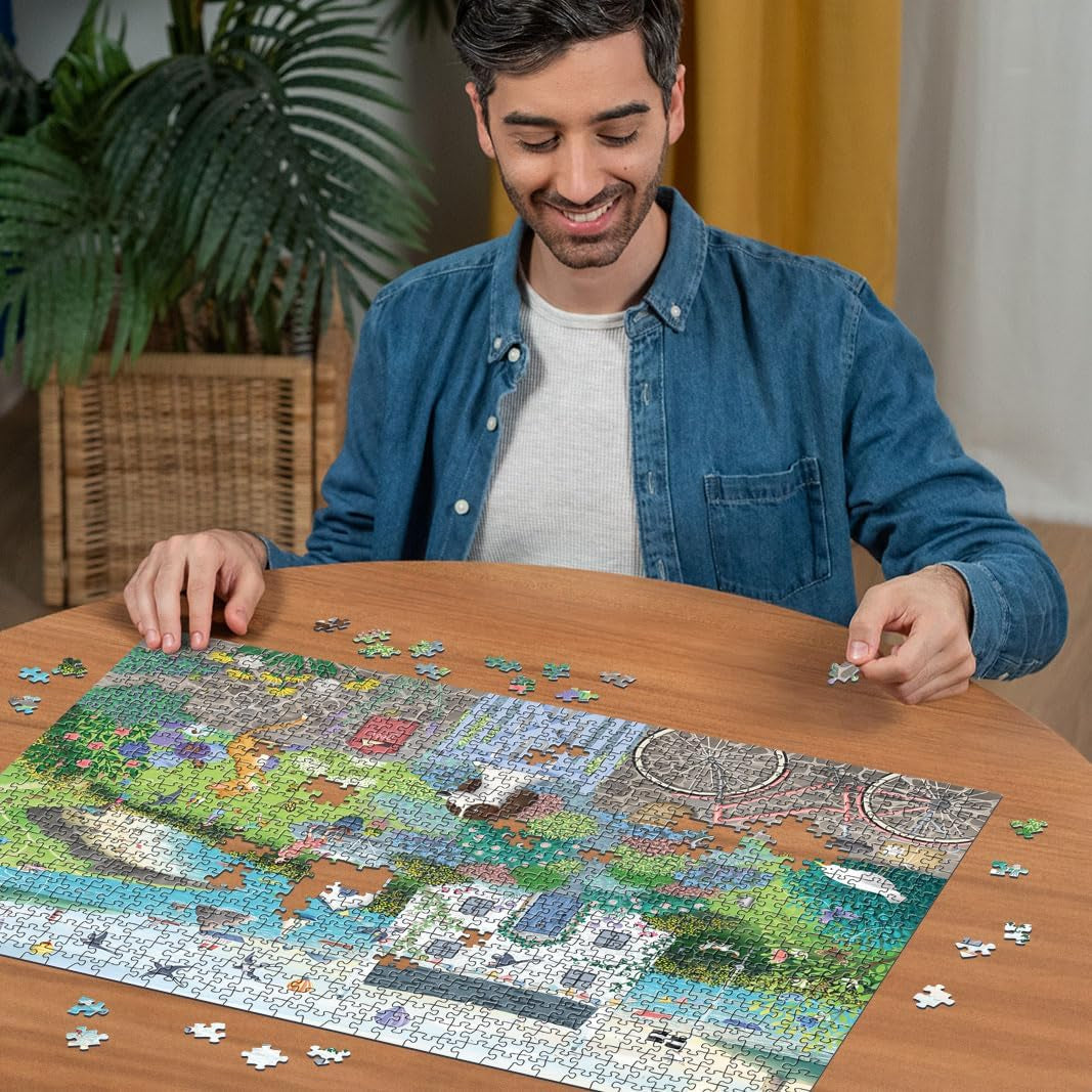 Ravensburger Puzzle 12001104 - Coastal Cottage- pussel 1000 bitar för vuxna och barn över 14 år Puzzle Naty Shop