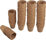 Windhager plantkrukor, 48 stycken, diameter 8 cm, brun, utan torv, 04343