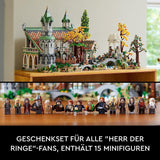 LEGO Icons The Lord Of The Rings: Rivendell - Vuxensamling och visningsset med 15 unika minifigurer inklusive Gandalf, Legolas, Aragorn och Frodo, exklusivt på Amazon - 10316 Byggset Besuche den LEGO-Store