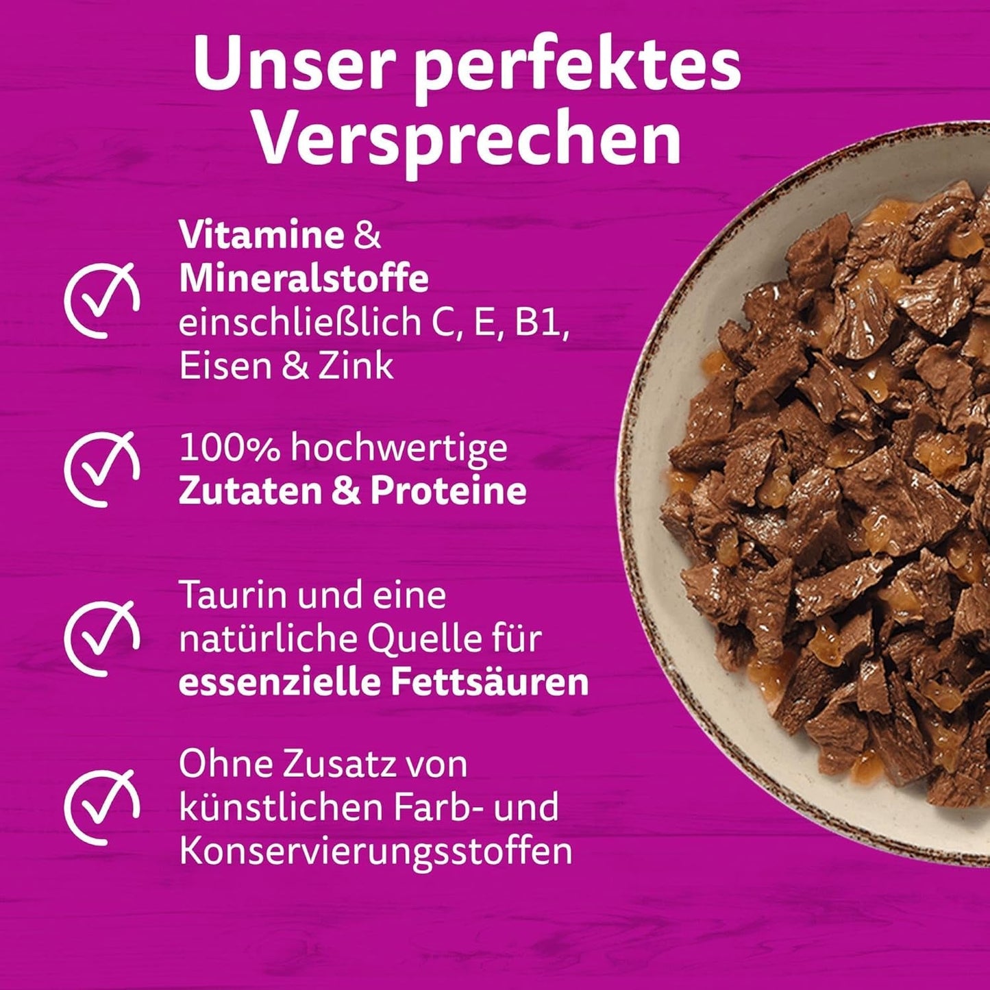 WHISKAS PURE DELIGHT Våtfoder i gelé 24 x 85g Classic Ragout (4 förpackningar) 48 portionspåsar