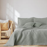 Ameliahome Överkast 170X210 Cm Dubbelsidigt överkast Ultrasonic Quilting Polyester Ophelia Mörkgröna sängar och filtar Besuche den AmeliaHome-Store Ofelia Grå 260X280 Cm
