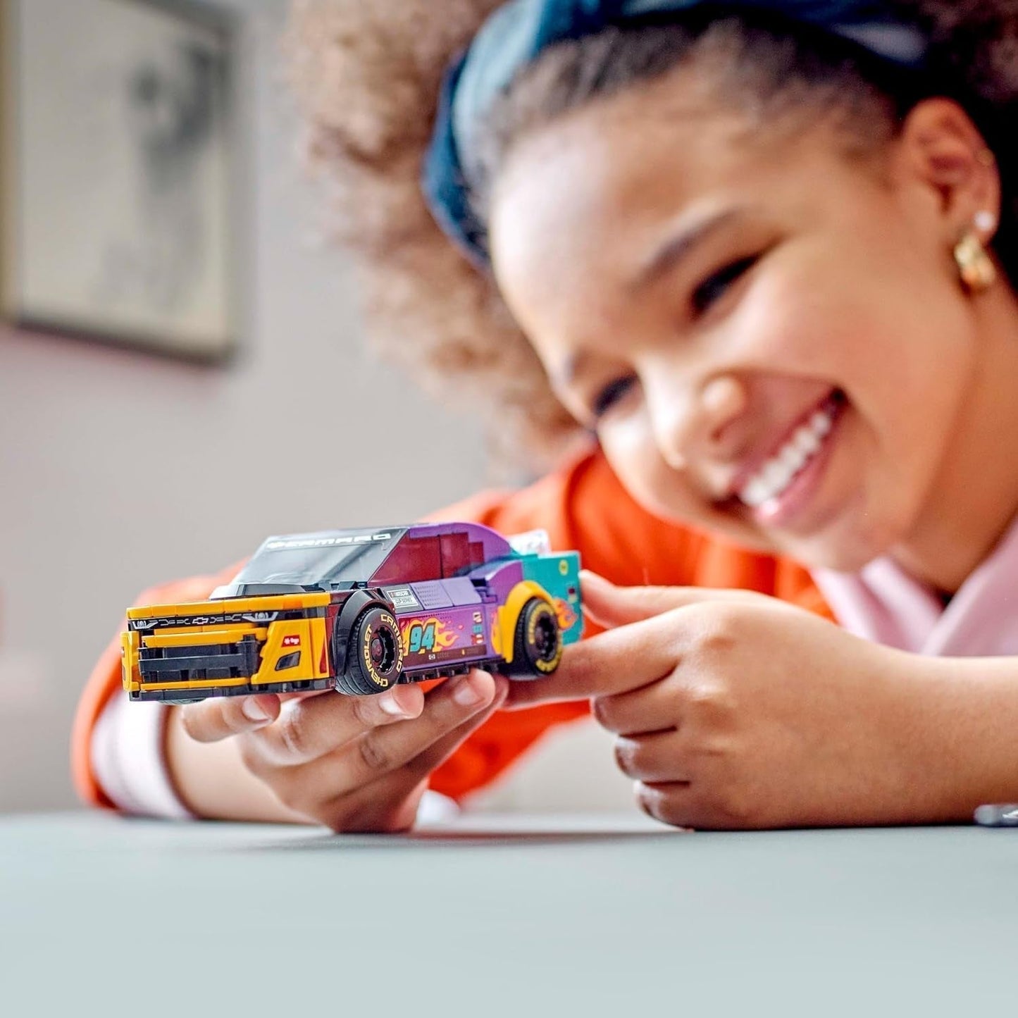 LEGO Speed Champions NASCAR nästa generation Chevrolet Camaro ZL1 Leksaksbil; Racerbil bygg och lek set; Present till pojkar och flickor över 9 år 76935 Byggset Besuche den LEGO-Store
