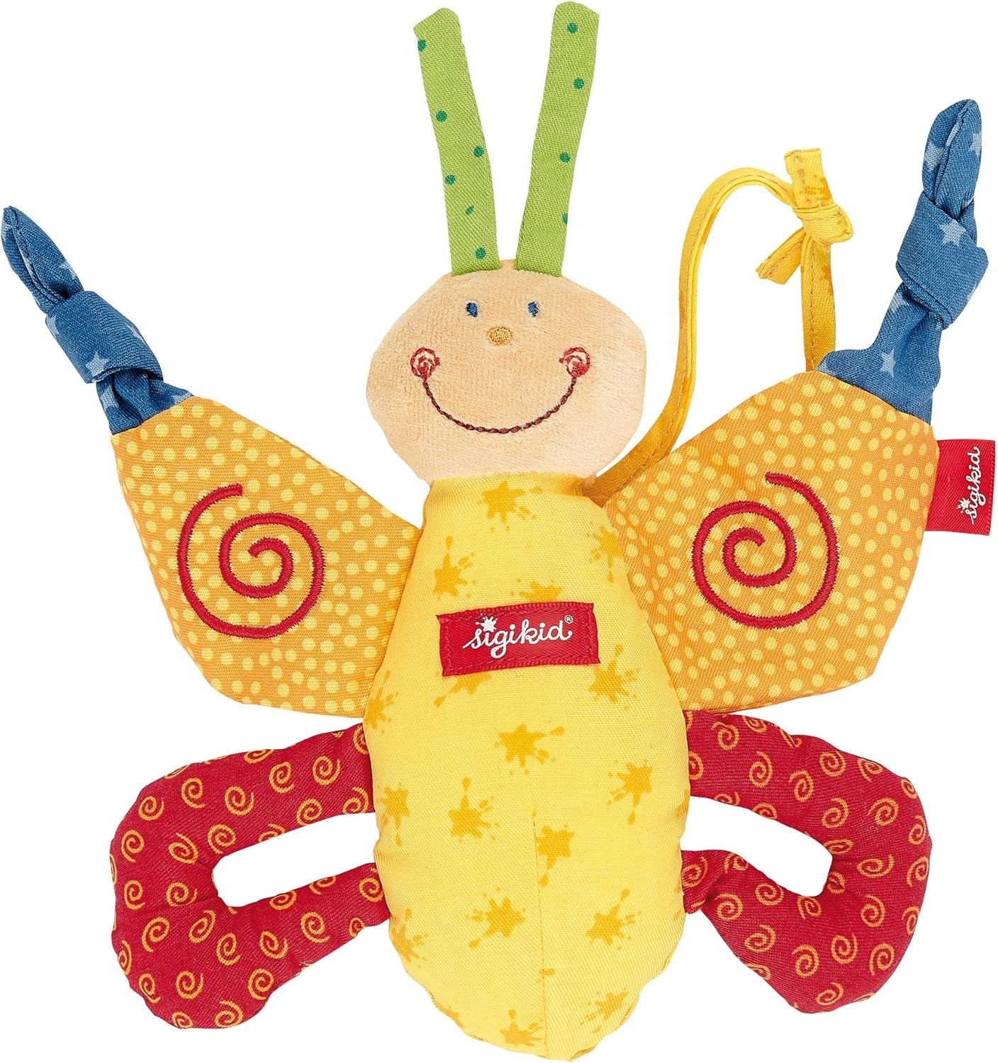 SIGIKID 40490 Aktiv ring Baby Activity PlayQ Leksaker för flickor och pojkar för barn rekommenderas från 3 månader Flerfärgade babyleksaker Naty Shop Flerfärgad / fjäril
