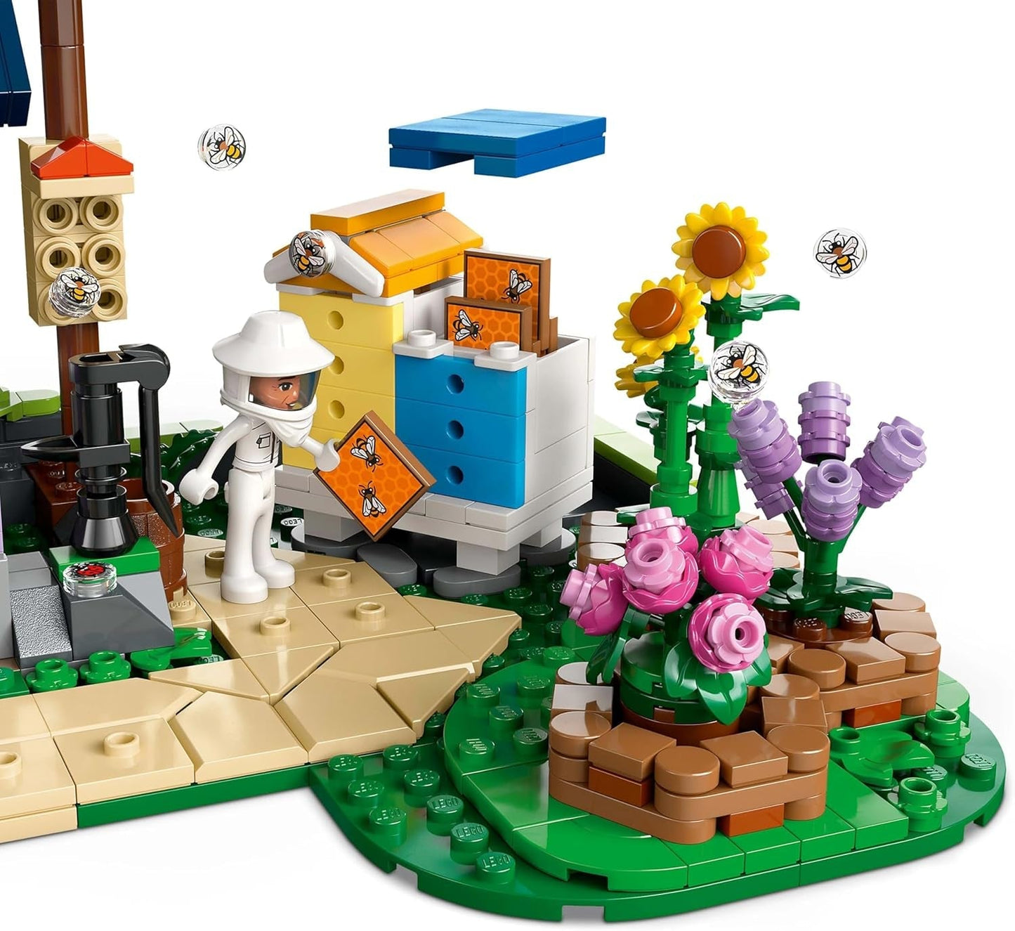 LEGO Friends Hus och Blomsterträdgård Biodlaren Byggset Naturlekset Present för flickor 12+ Byggbart modellset 4 minifigurer och djurfigurer Katt och kanin 42669 Byggset Besuche den LEGO-Store