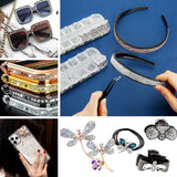 ANGNYA 4000 Stück Strasssteine Nägel Nail Art Strasssteine Dekorationen Nagelsteine Für Nail Art Zubehör Und Klare Kristall Strasssteine Handwerk Mit Pick up Pinzette Und Strass Picker Dotting Pen...