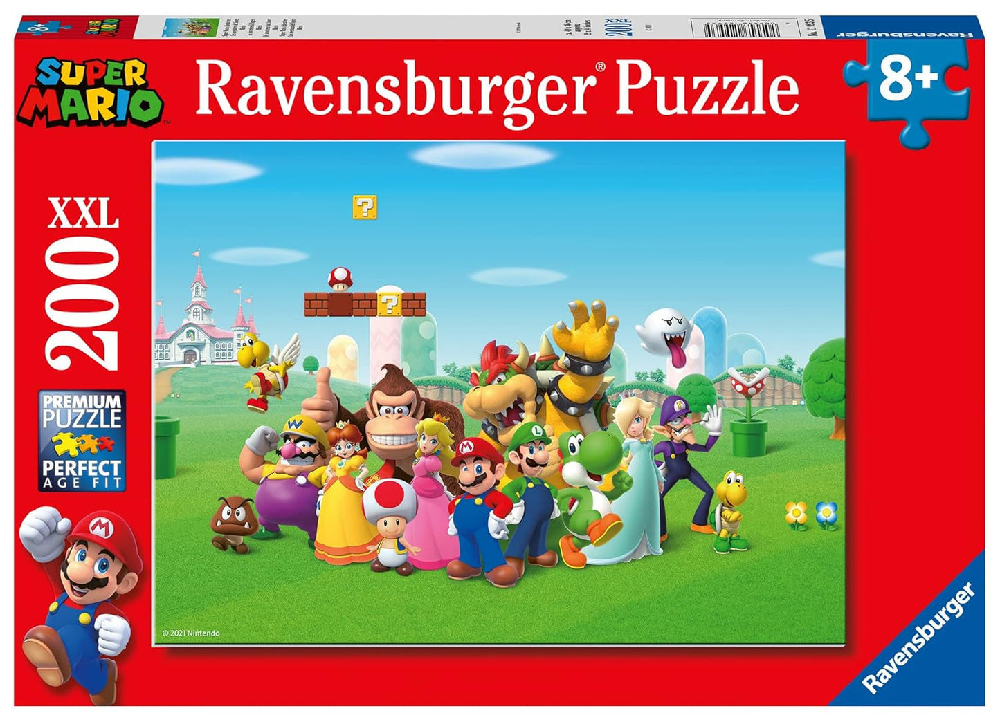 Pussel för barn 100 bitar XXL - Nintendo Super Mario Fun Puzzle Naty Shop Singel Lekfull, barnvänlig