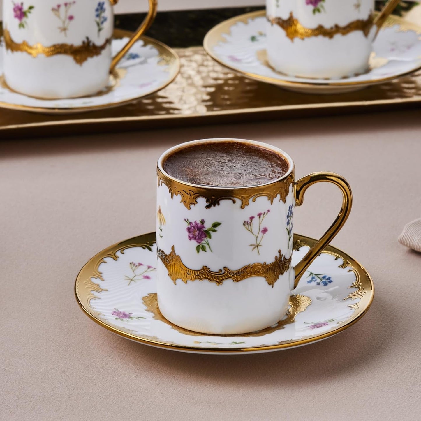 Karaca Bitter kaffe för 6 personer, flerfärgat