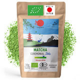 ORIGEENS BIO MATCHA CEREMONIELL GRADE "SHIKA" - Ekologiskt japanskt te från Shizuoka - Matcha Latte/Usucha - 30g påfyllningspåse - Ceremoniellt ekologiskt Matcha grönt tepulver