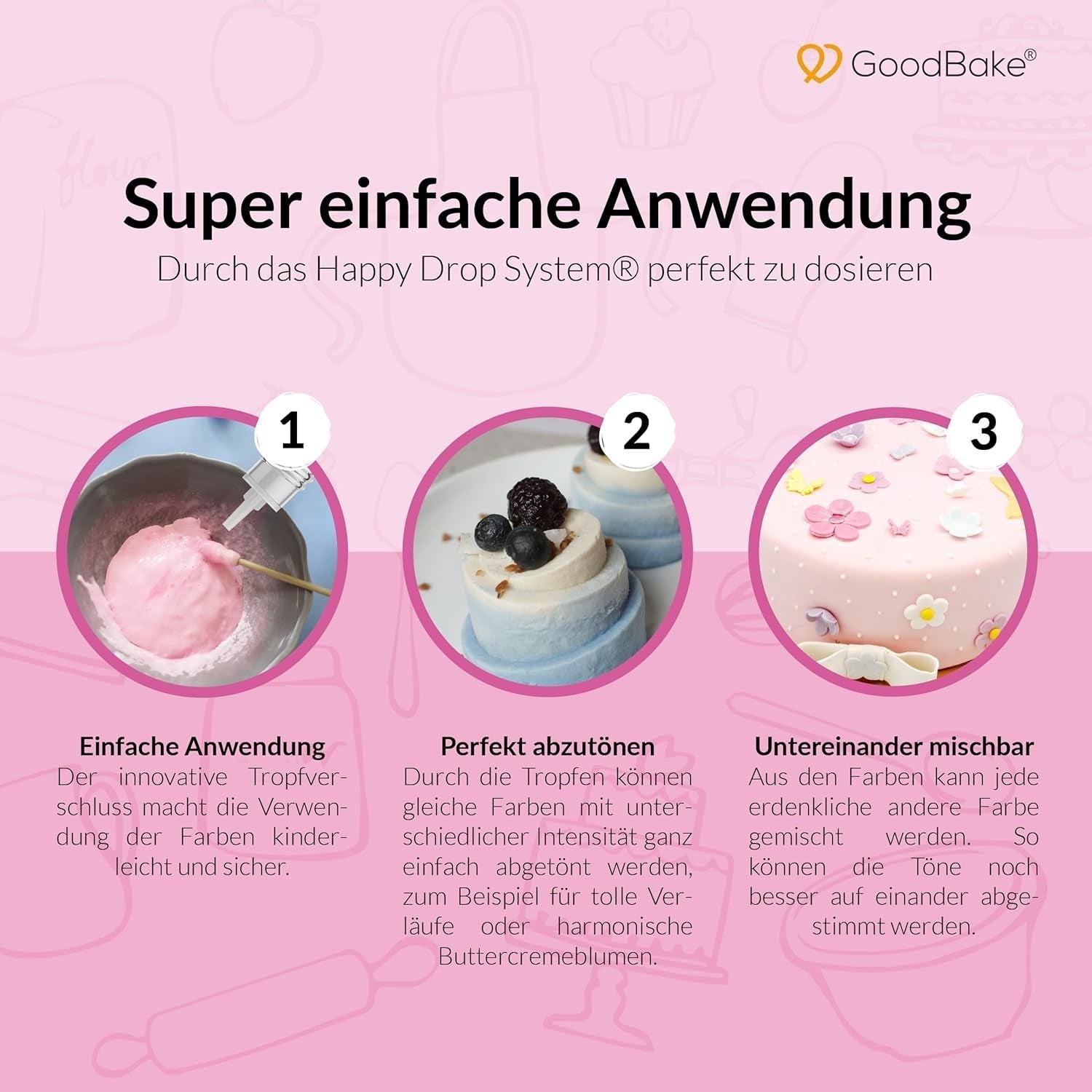 Goodbake Pastell Sand Beige Matfärgning (11ml) - Högdosfärgad matfärg - För färgning av kakor, fondant, smörkräm, macarons, drycker, slem och många andra föremål. 100% vegan