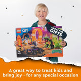 LEGO 60339 City Stuntz Stuntz Show Double Looping Set, inkl. ramp, monstertruck, 2X motorcykel och 7 minifigurer, leksak för barn över 7 år Byggset Besuche den LEGO-Store