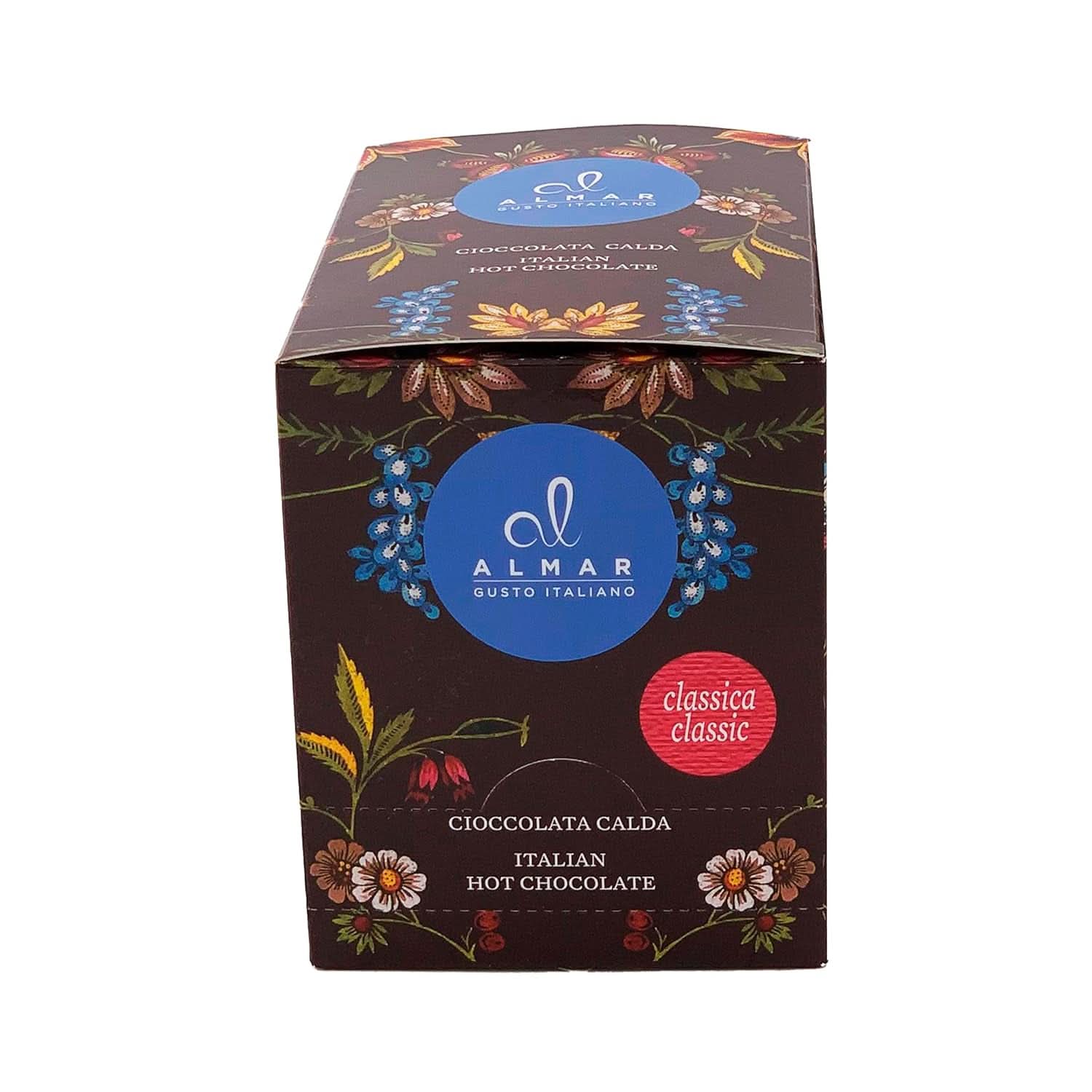 Italiensk varm choklad Cortina CLASSIC smak - (15 X 30 g) En portion, kuvert, 450 g kakao och varm choklad Naty Shop