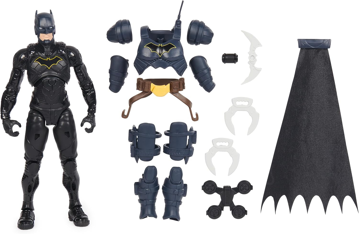 DC Batman Adventures Actionfigur, 30 Cm - Med 16 utrustningar och fullt rörlig för spännande äventyr och actionfyllda stunts, leksak för barn från 3 år och uppåt Actionfigurer Naty Shop