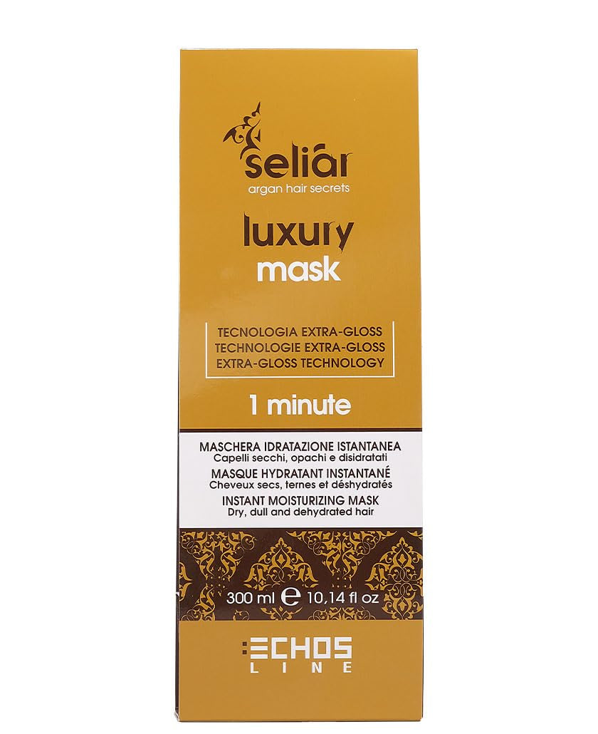 ECHOSLINE Seliar Luxury Instant Moisturizing Mask för torrt och uttorkat hår 300 ml Naty Shop Hårmask Standardtitel