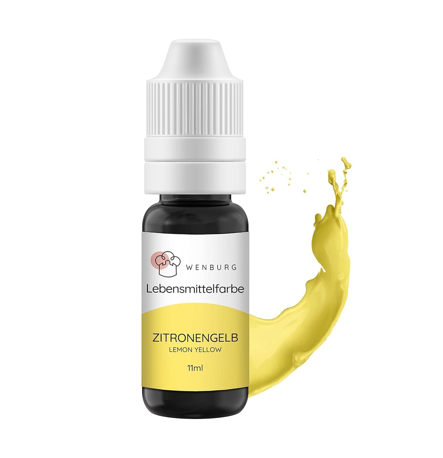 Wenburg matfärg, glitter, 11 ml, koncentrerad, tillverkad i EU, flytande. För färgning av deg, drycker, smaker, slime - guldglitter matfärgning - guld kakfärgning - guldglitter