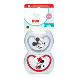 NUK Perfect Match luftnappar för spädbarn | 6-18 månader | Ortodontiska nappar som främjar luftcirkulationen och förhindrar utslag orsakade av saliv | 95 % acceptans av spädbarn** | Disney Minnie Mouse | Paket om 2