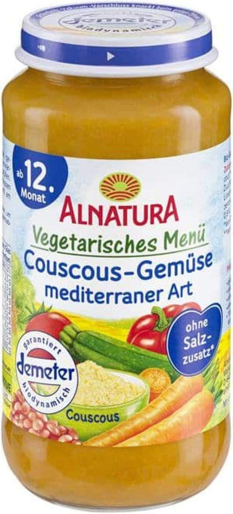 Vegetarisk meny: Couscous och grönsaker, medelhavsstil, 1 x 250 g
