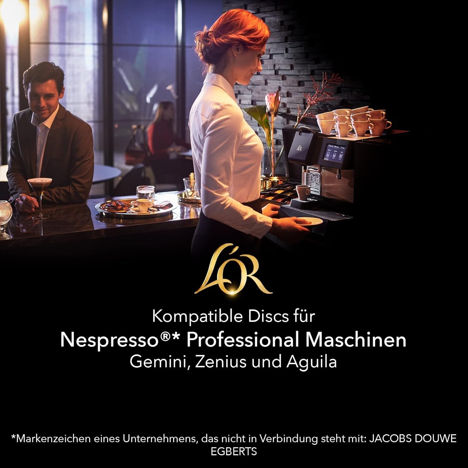 L'OR Suprême Lungo Intense 5, mild, Intensität 5/10, Nespresso* Pro-kompatibel Kaffeekapseln, 50 Kapseln
