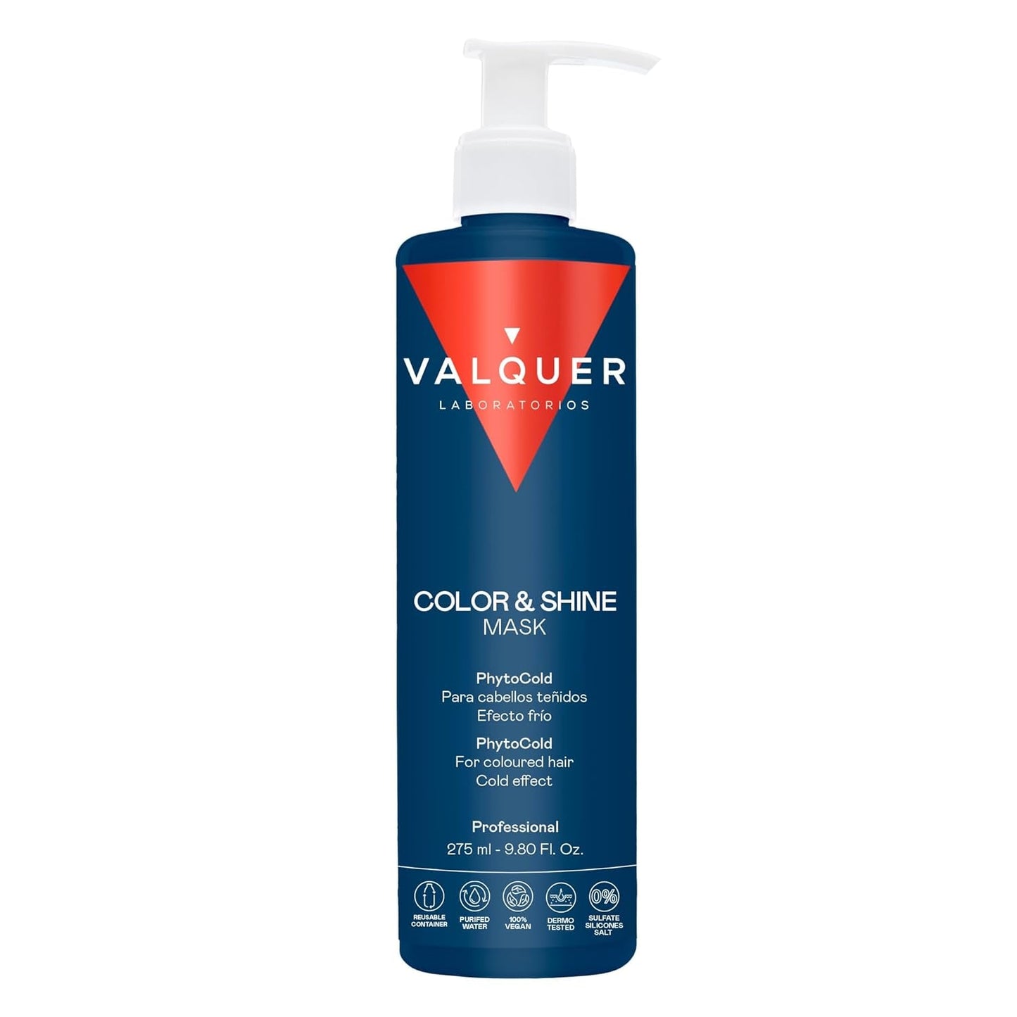 Valquer Profesional Ice Hair Mask Color and Shine - För färgat hår, 1000 ml Naty Shop Hair Mask 300 Ml (1 förpackning) Luktfri