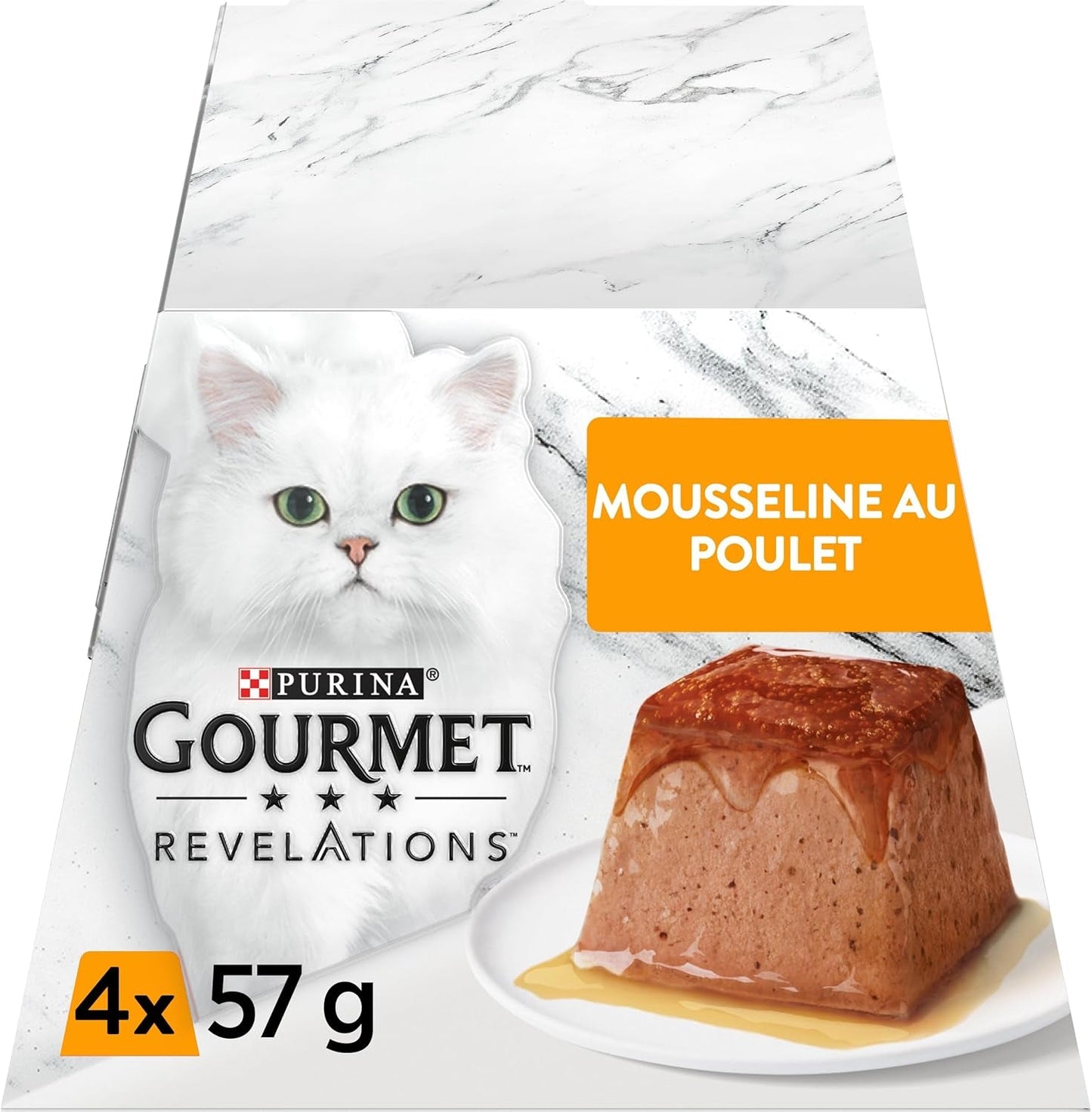 Revelations Muslin med kyckling och sås | Mat för vuxna katter | 4 x 57 g