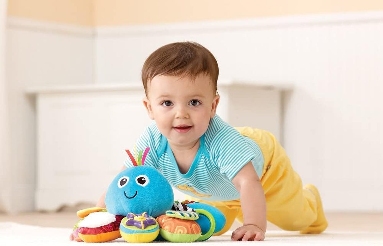 LAMAZE Octivity Time Babysensorisk leksak, mjuk babylek och upptäckt, Octopus Toddler Lämplig från 6 månader, pojkar och flickor över 1 år Babyleksaker Naty Shop