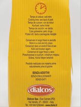 Dialsi stjärnformad pasta, glutenfri majs- och rispasta, bronseldad, 100 % italienska ingredienser, inga tillsatser, tillagas på 8-9 minuter, 300g förpackning