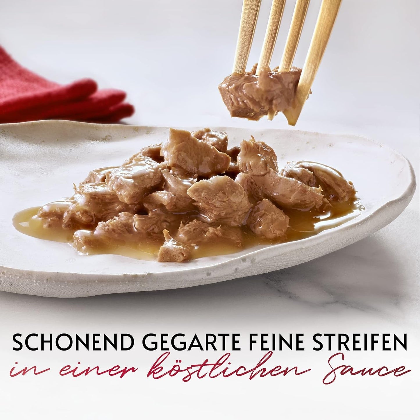 Gourmet Mon Petit Intense Wet Cat Food, fjäderfävariant, förpackning om 8 (8 x 6 påsar med 50 g vardera)