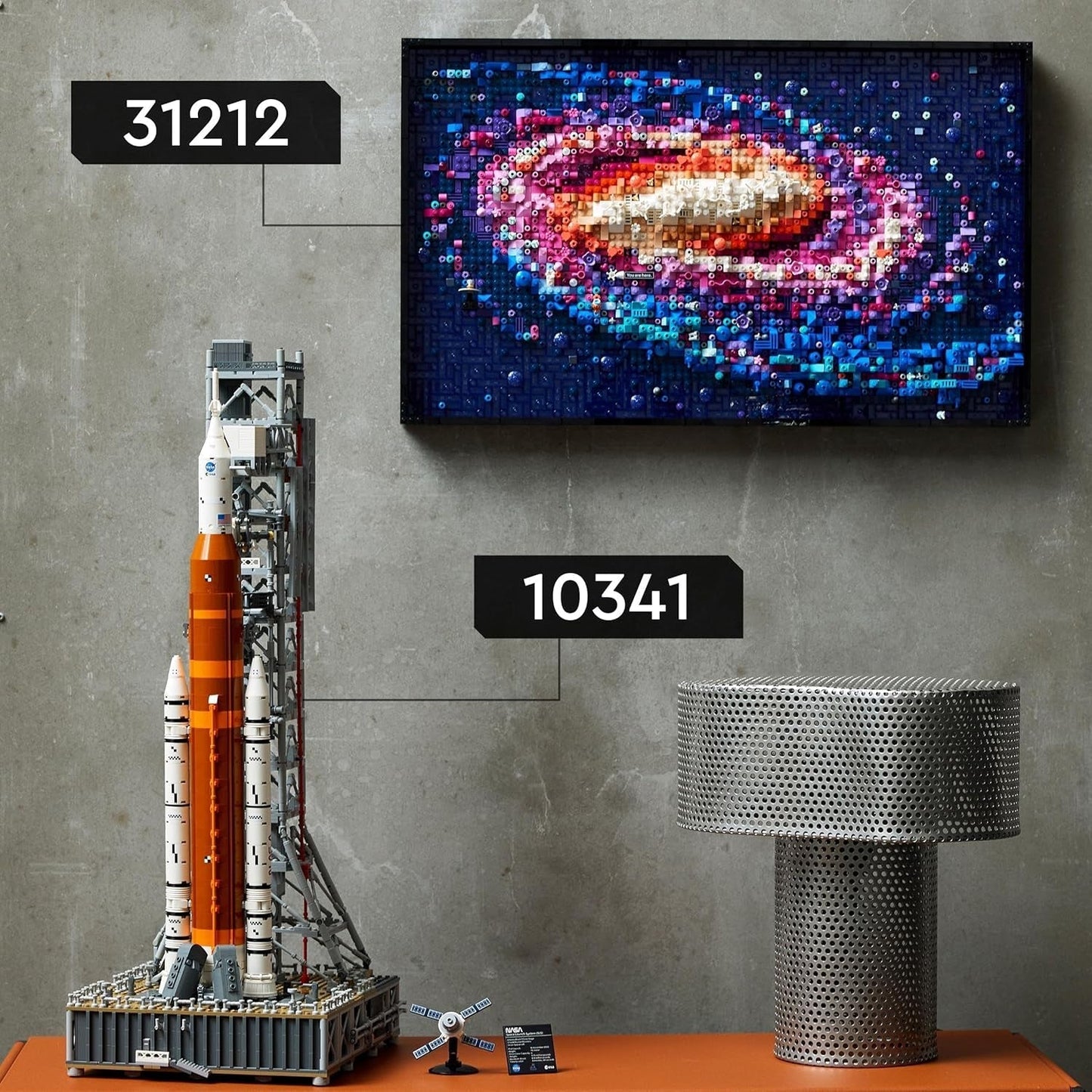 LEGO Icons NASA Artemis Launch Pad Present Vardagsrum eller kontorsinredning Vuxenbyggnadsset med Orion Space Capsel och Launch Pad samlarobjekt 10341 Byggset Besuche den LEGO-Store