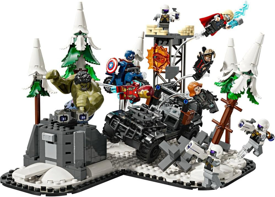 LEGO Marvel Avengers Assemble: Age of Ultron, bygg- och lekset med 8 minifigurer av superhjältar som Thor, Hulk och Iron Man, byggleksak för pojkar och flickor, äventyrsset 76291 Byggset Besuche den LEGO-Store