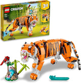 LEGO 31129 Creator Majestic Tiger, Panda eller Fish 3 i 1 djurfigursset Leksak för barn Pojkar och flickor Byggset för djurbyggande leksak Besuche den LEGO-Store Singel