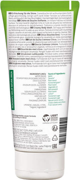 WELEDA Organic Refresh Shower Gel Vegan, unisex duschgel, citron/apelsin smak, 200 ml Naty Shop