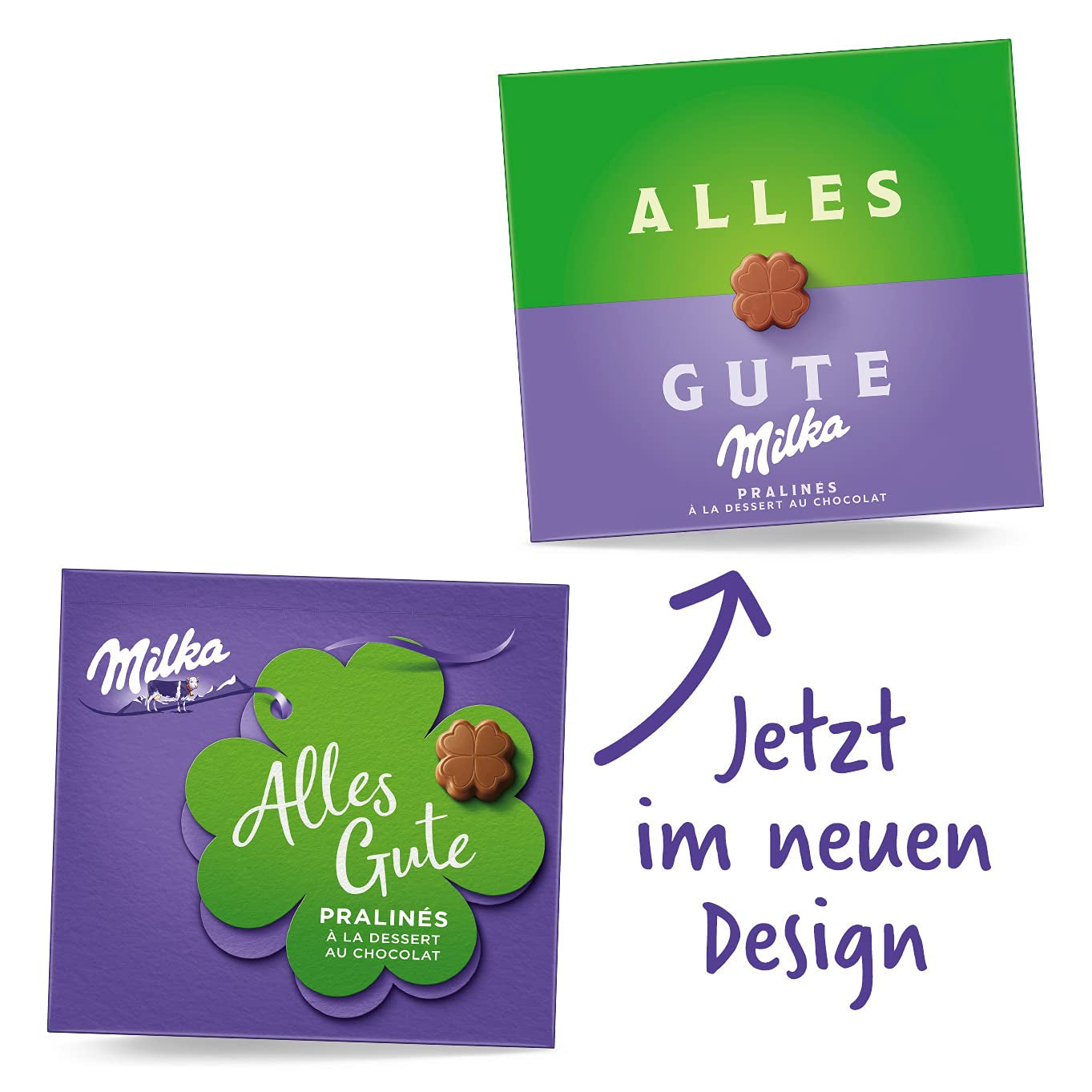 Milka All the Best Pralines 10 x 110g, fina alpina mjölkchokladpraliner med kakaokrämfyllning (förpackning om 2)