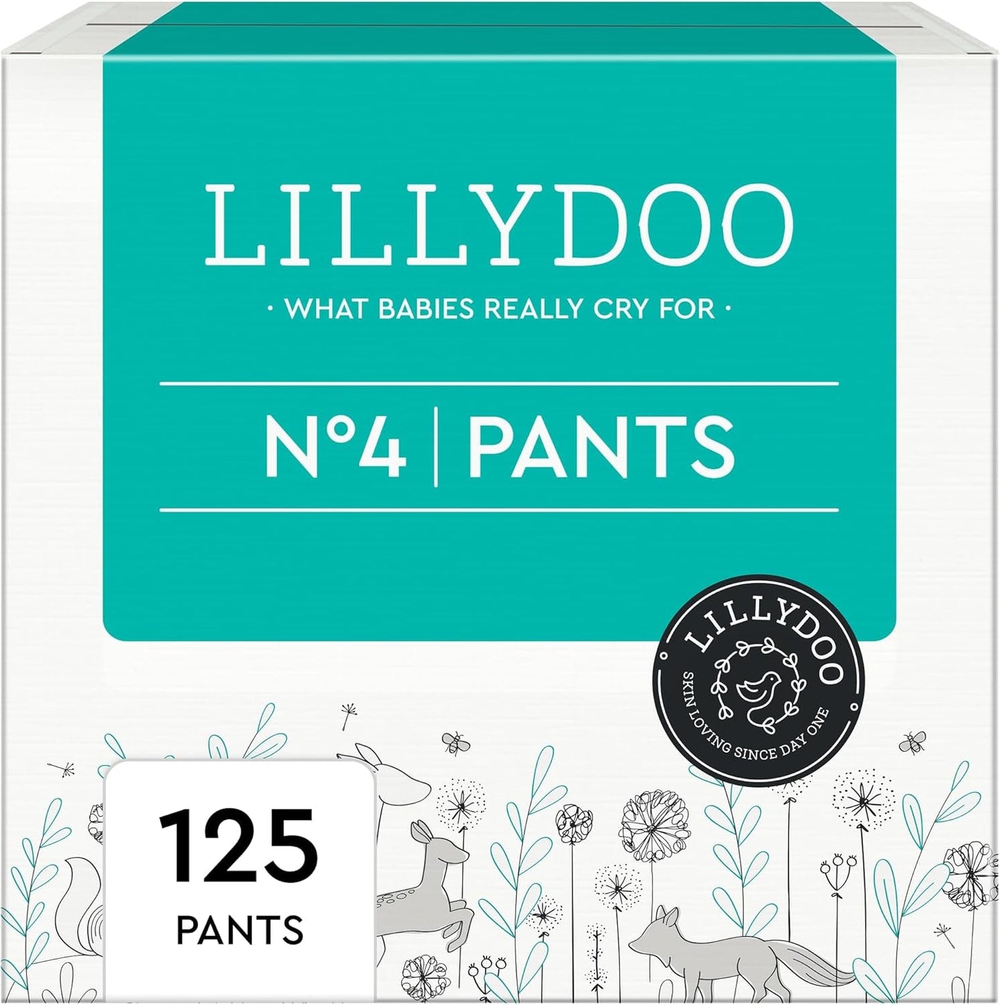 LILLYDOO hudvänliga byxor storlek 5 (12-17 kg) Månadslåda (105 stycken)
