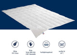 Irisette Nora duntäcke Lätt sommartäcke med 100% bomullsöverdrag, 100% dunfyllning klass I, 135 X 200 cm, Oeko-Tex certifierad, tillverkad enligt tysk kvalitetsstandard Täcken och täcken Naty Shop
