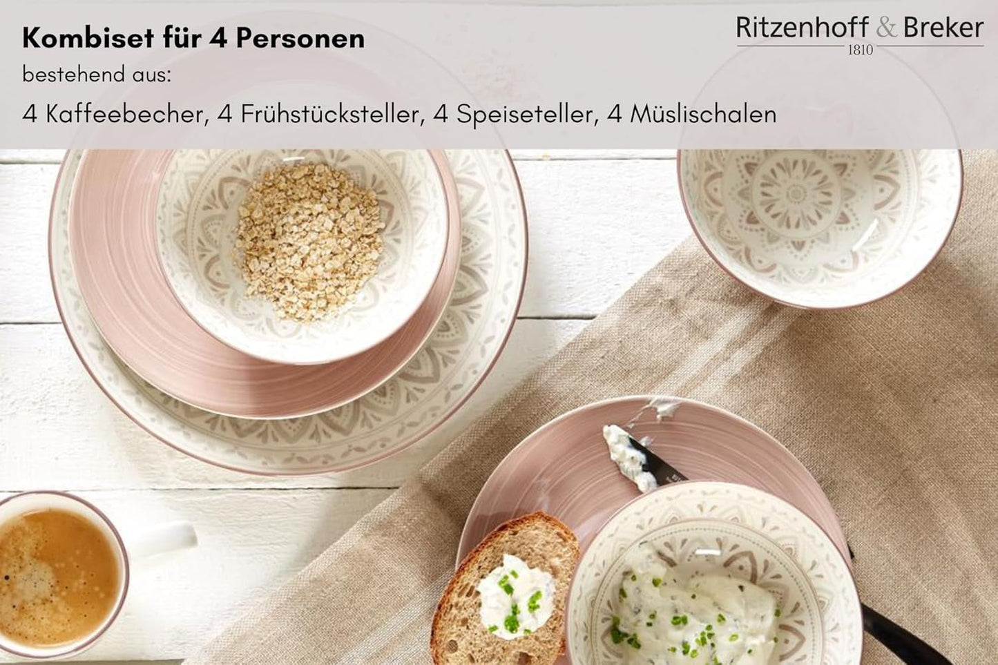 Ritzenhoff & Breker Valencia servisset, bestående av 16 delar