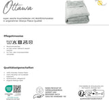 Aqua-Textil Fluffig mysig filt 150 X 200 Cm Grå Vit Melange Plysch TV-filt Överkast Sherpa Fleece Oeko-Tex Ottawa Sängar och filtar Besuche den aqua-textil-Store