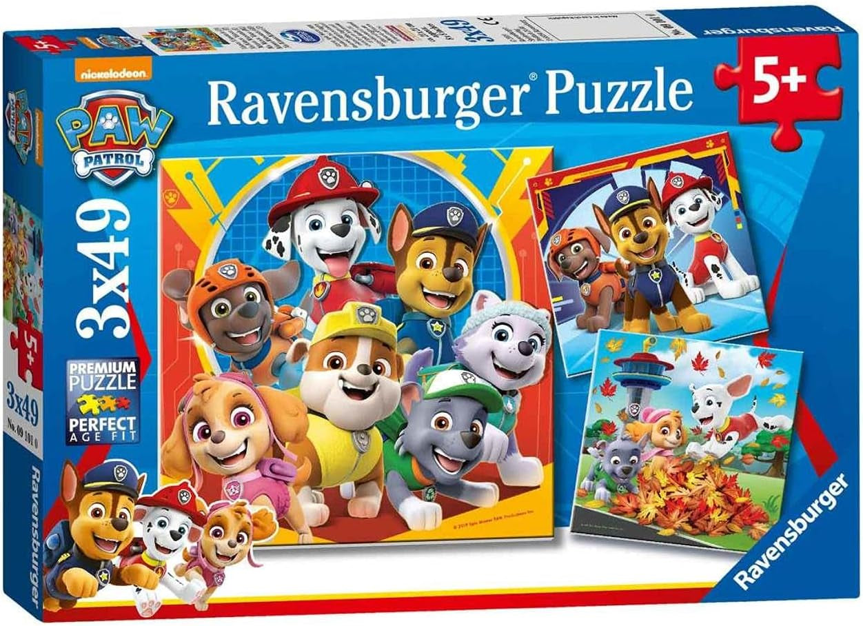 Ravensburger pussel för barn 3X49 bitar - Paw Patrol - Paw Patrol Puzzle Naty Shop Single