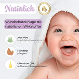 Millis Zaubertücher vid Windeldermatitis Baby, Bekannt aus "Die Höhle der Löwen", 25 Tücher (1 x 25er) mit Aloe Vera, Mandelöl & Q10 - Pflegt, Schützt & dient als Wundschutz bei gereizter Haut