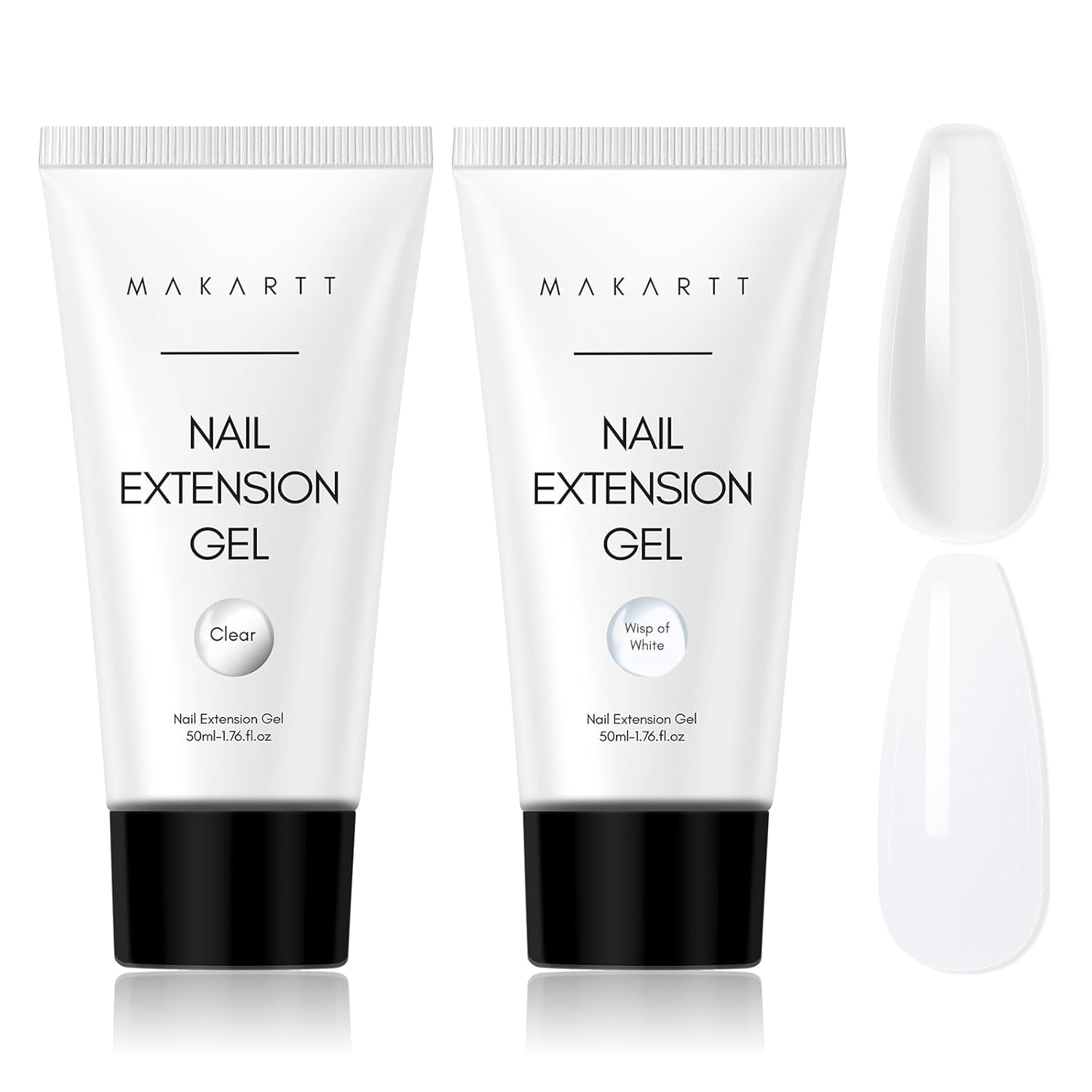 Makartt Poly Nail Extension Gel - 50 ML Extension Builder Akryl Poly Nägel Aufbaugel Extender Gel Für Gelnägel Für Nagelverlängerung, Nagelstärkung, Nail Art Dekoration(Transparent)