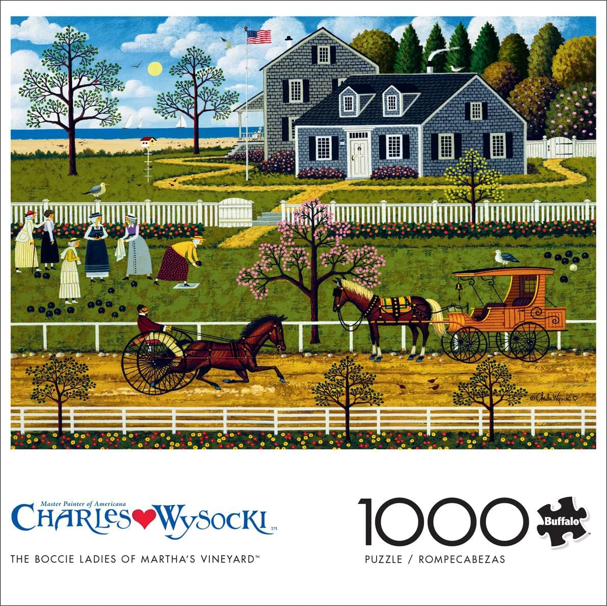 Buffalo Games - Charles Wysocki - Boccia damer från Marthas Vineyard - pussel 1000 bitar Puzzle Naty Shop