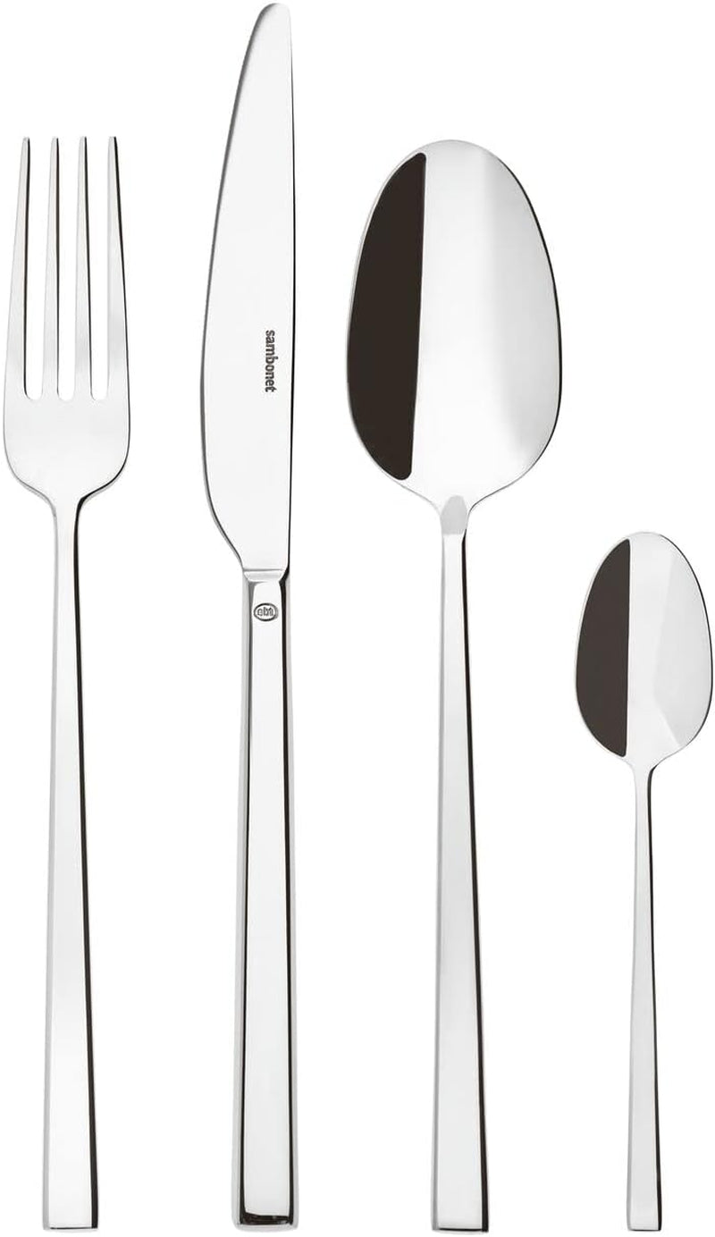 Sambonet 52562-N2 Rock rostfritt stål - Bestickset monoblock rostfritt stål 18/10 Kitchen Naty Shop Set 6 personer - 24 stycken